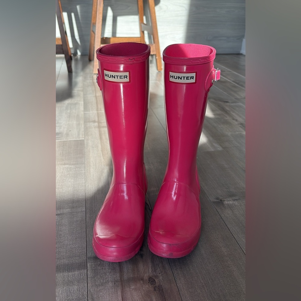 Hunter tall rain boots girl UK1 US2 EU33
